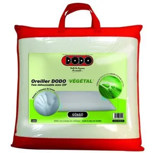 Comparateur de prix : DODO Oreiller Végétal - 100% polyester - 60x60 cm