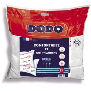 DODO Oreiller Rectangulaire 50x70 cm ¤CO-ÉNERGIE ET ANTI-ACARIENSVendu parconforama