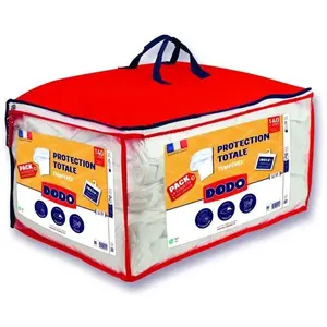 Comparateur de prix : DODO Pack couette 200x200 cm + 2 oreillers 60x60 cm + 2 protèges oreil...