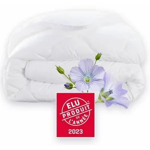 Comparateur de prix : DODO Couette Champs de Lin Blanc 450 g/m² 220 x 240 cm (Lit Double)