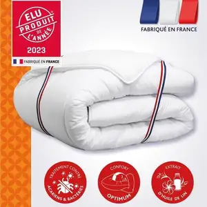 Comparateur de prix : DODO Couette Champs de Lin 240 x 260 cm Blanc 450 g/m²