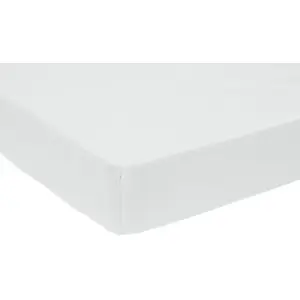 Dodo Drap housse bébé   jersey coloris blanc 70x140 cm pas cher