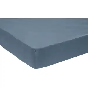 Dodo Drap housse bébé   jersey coloris denim 60x120 cm