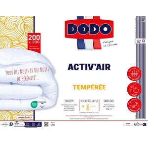 Couette Tempérée 200X200cm Activ'Air DODO pas cher