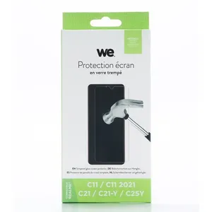 Protection écran - WE - REALME C11/C11 2021/C21/C21-Y/C25Y - Anti-rayures - Anti-bulles - Ultra-résistant pas cher