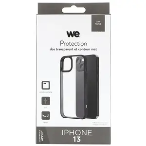 Coque We Iphone 13 Dos Trsp Contour Noir