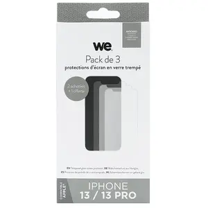 WE BUNDLE 3 verres trempés IPHONE 13 / 13 PRO pas cher