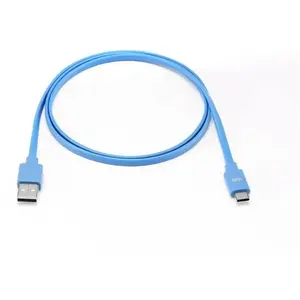 Comparateur de prix : We Câble Plat USB-C vers USB 1m pour Samsung S8/S9/S10 - Bleu