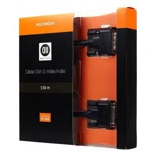 Comparateur de prix : D2D Câble Dvi/dvi Mâle/mâle 1.50m Signal Dual Link (meilleure Réso) Noir - Dvi-d 24+1