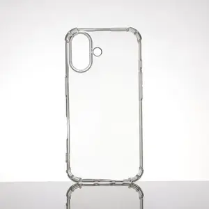 Comparateur de prix : Coque de protection - WE - iPhone 16 - TPU - Transparent - Anti-chocs - Ultra résistant