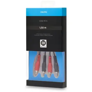 D2 Diffusion Cable 2 RCA male - 1.50M pas cher
