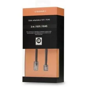 D2 Diffusion D2RJ11RJ45300 Câble Ethernet RJ11/RJ45 Mâle 3 m pas cher