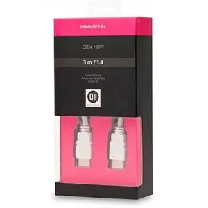 Comparateur de prix : Câble HDMI 3m - D2DIFFUSION - Compatible 1.3 - Fiche Mâle OR