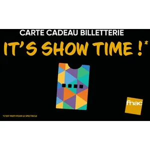 E-carte cadeau Fnac Darty Billetterie 75EVendu parfnac