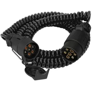 TURBOCAR Rallonge Spirale 5m Cable 5 Conducteurs Fiche Male / Femelle 7 Plots pas cher