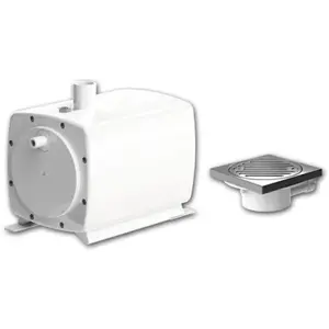 Comparateur de prix : SFA Pompe de relevage de douche Sanifloor+ 1 avec bonde de sol à carre...