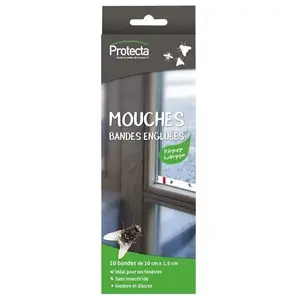 Comparateur de prix : ECOGENE Insecticide mouches - bande fenêtre - lot de 10