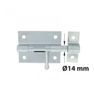 Afbat - Verrou de box à visser avec gâche zingué blanc Diamètre: d 14 pas cher