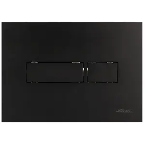 Plaque de commande NICOLL Rec - Double volume - Chromée - PBRECN pas cher