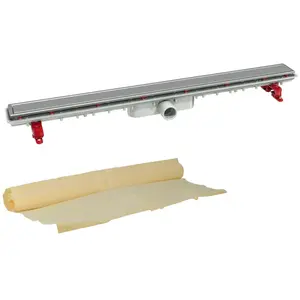 Comparateur de prix : Caniveau de douche inox réversible 790mm + natte Nicoll sicanatfh80r