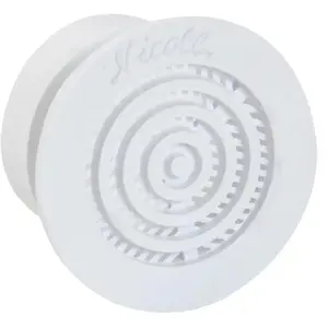 Comparateur de prix : Sachet de 2 grilles contre cloison blanche - NICOLL - 2B43