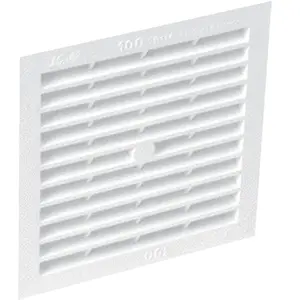 Comparateur de prix : NICOLL Grille d'aération à visser ou à coller classique carrée simple 1B164