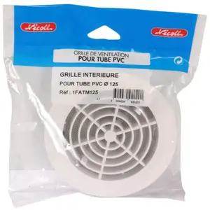 Comparateur de prix : Grille à fermeture pour tubes, tuyaux et gaines Ø125 moust. - Nicoll