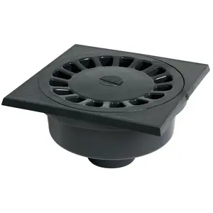 Nicoll Siphon de sol en pvc sable - 150 x 150 mm - sortie M 50 F 40 mm...Vendu parrakuten