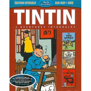 Citel Video Coffret Tintin 3 films Combo Blu-ray + DVD
