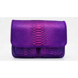 Sista Paris - Sac en python Theresa Iris - 23,5 x 17 cm OS