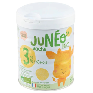 Junéo Vache 3 Lait Infantile Croissance Bio 10-36 Mois 800g pas cher