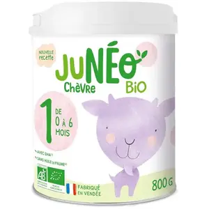 Comparateur de prix : Junéo Bio Nourrissons Lait de chèvre 1 lait en poudre (de 0 à 6 mois)