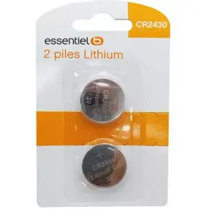 Pile ESSENTIELB CR 2430 x2 piles Lithium pas cher