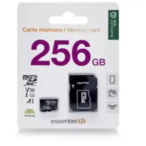 Carte Micro SD ESSENTIELB 256Go Micro SDXC pas cher