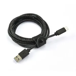 Câble USB C ADEQWAT vers USB noir 3m tréssé