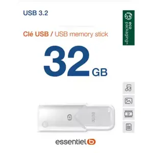 Clé USB ESSENTIELB 32Go USB 3.2 pas cher