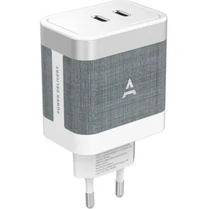 Chargeur secteur ADEQWAT USB-C x2 65W pas cher