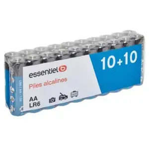 Essentiel B Pile Essentielb 20 x LR06 / AA pas cher
