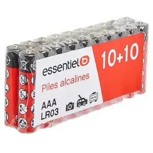 ESSENTIELB 20 x LR03 / AAA pas cher