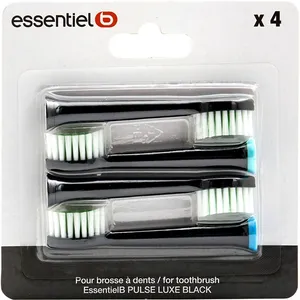 Brossette dentaire ESSENTIELB pack 4 brossettes noir pour Pulselux TU