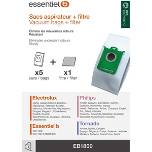 Sac aspirateur ESSENTIELB EB1800 pas cher