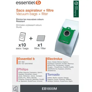 Sac aspirateur ESSENTIELB EB1800M MEGA PACK pas cher