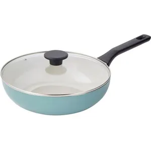 Sauteuse ESSENTIELB 28cm avec couvercle vert pas cher