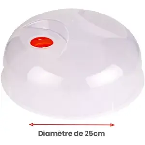 Cloche anti-projections ESSENTIELB pour micro-ondes 25cm pas cher