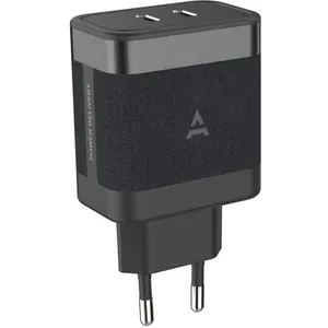 Chargeur secteur ADEQWAT USB C x2 65W Noir pas cher