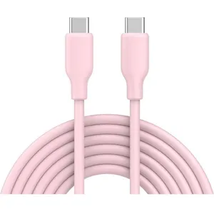 Câble de charge ESSENTIELB vers USB-C silicone 2M Rose pas cher