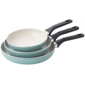 Essentielb - Batterie De Cuisine  3 Poeles Céramique 20-24-28cm pas cher