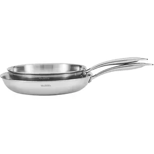 Lot De 2 Poêles Valberg Inox Triply 24 28cm pas cher