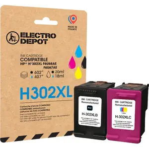 Multipack Cartouches D'encres Electro Depot Compatible Hp H302xl Pack ...