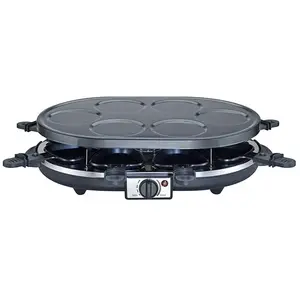 Raclette & Mini-crêpes Cosylife 8 Personnes Cl-r8c pas cher